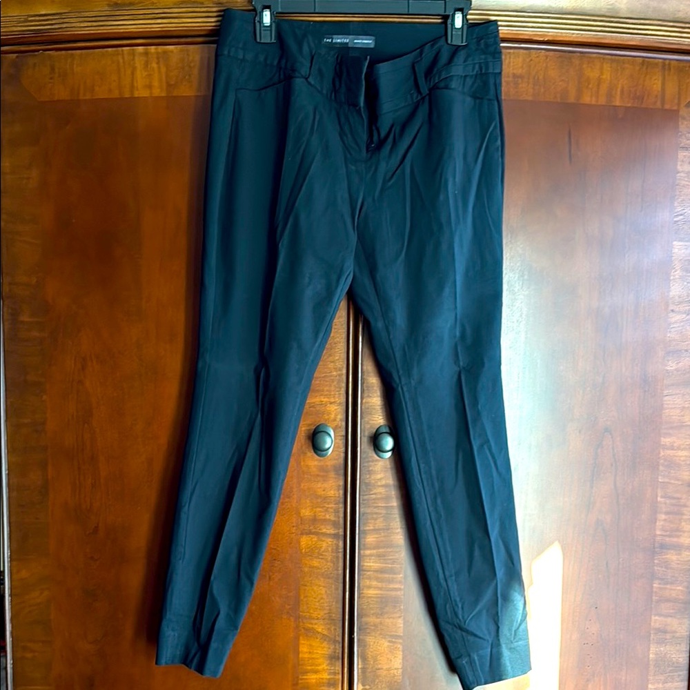 The Limited Exact Stretch Black Dress Ankle Pants Tailored Professional Style